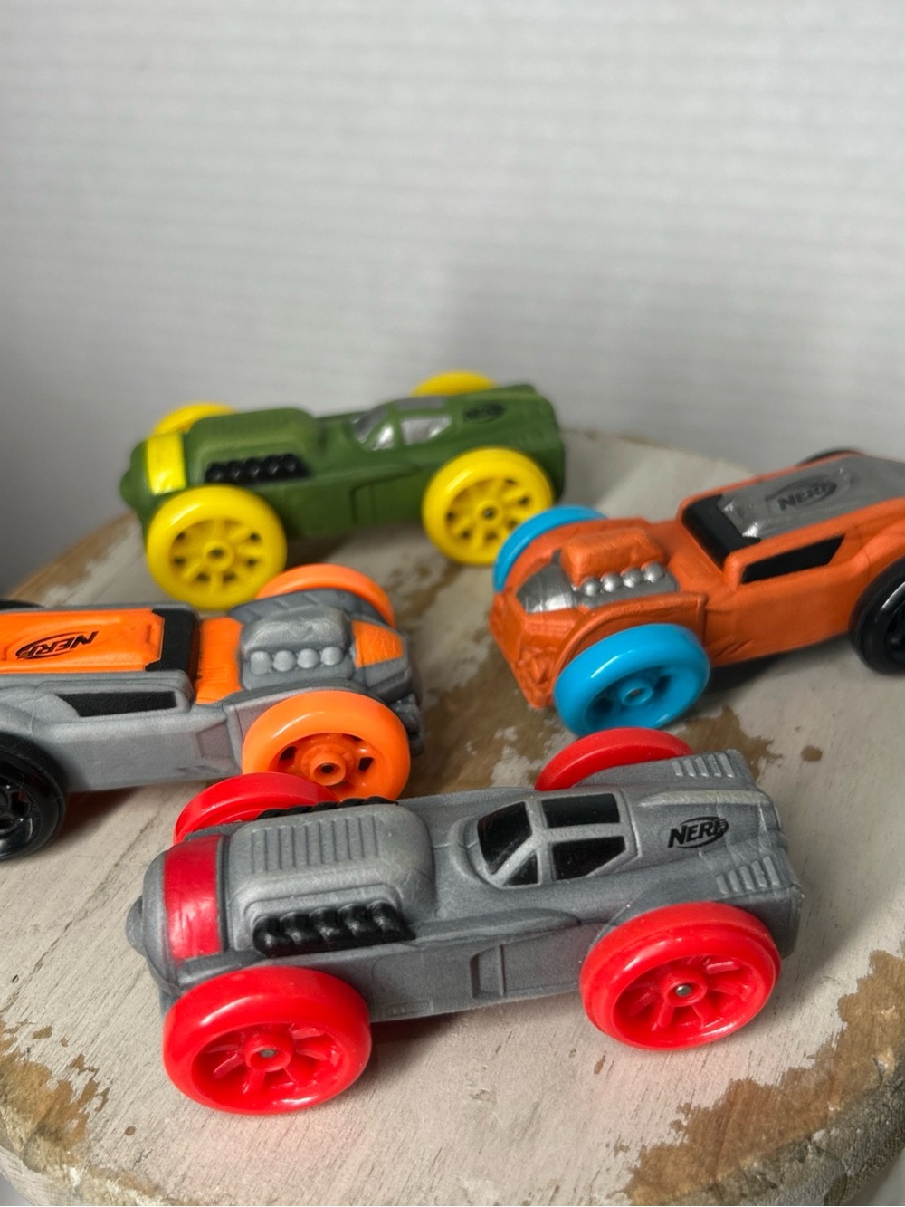 2017 Hasbro Nerf Nitro Foam Race Car Projectiles Set of 4 Fun Toy